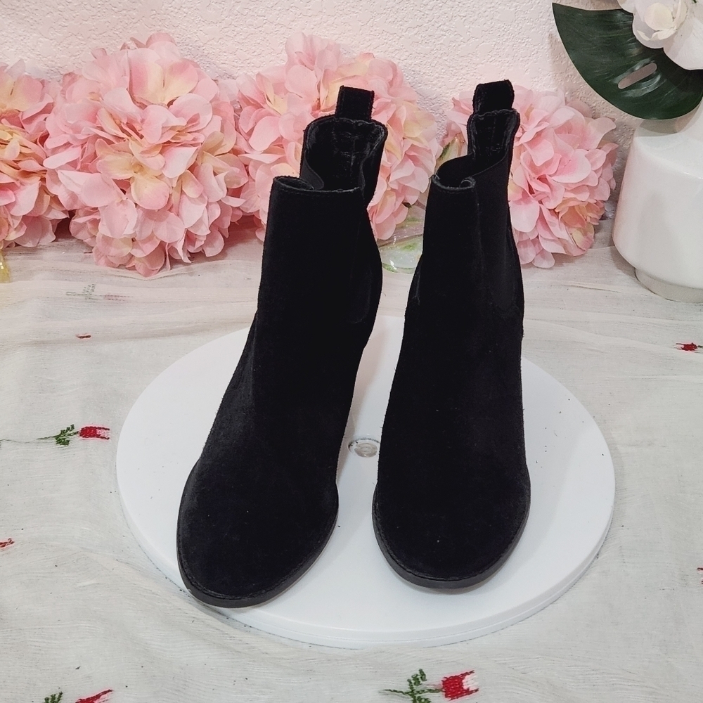 Steve Madden Chelsea Boots Black Leather Women Sz: 7.5 - Picture 2 of 12